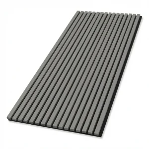Gray Acoustic Wood Slat Wall Panel