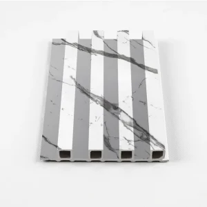 Gray Vain WPC Fluted 3D Wall Panels
