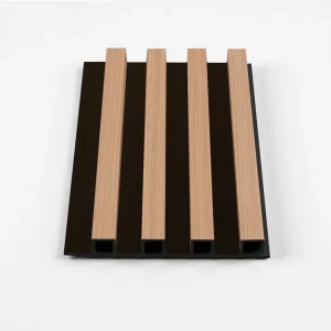 Maple Slate Black WPC Fluted 3D Wall Panels