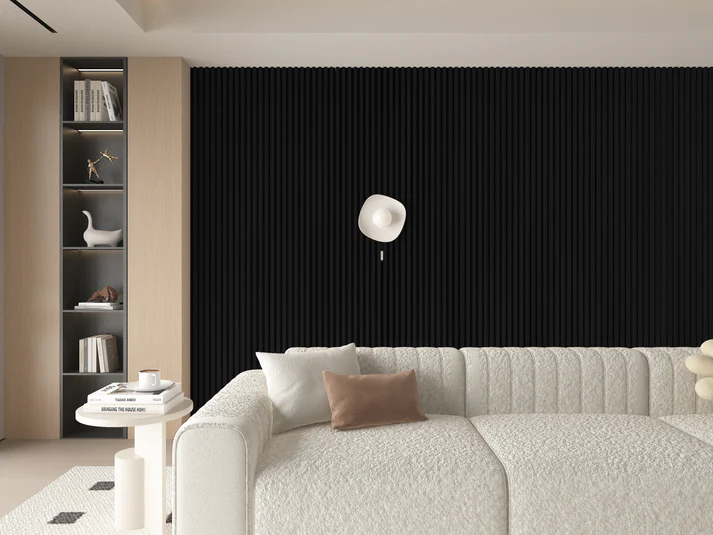 Luxe Noir WPC Fluted 3D Wall Panels - Image 2