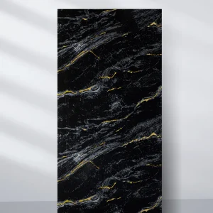Midnight Gold Marble UV Protected PVC Wall Panel