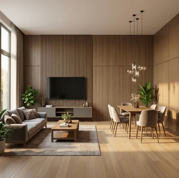 Royal Oak WPC Fluted 3D Wall Panels - Image 2